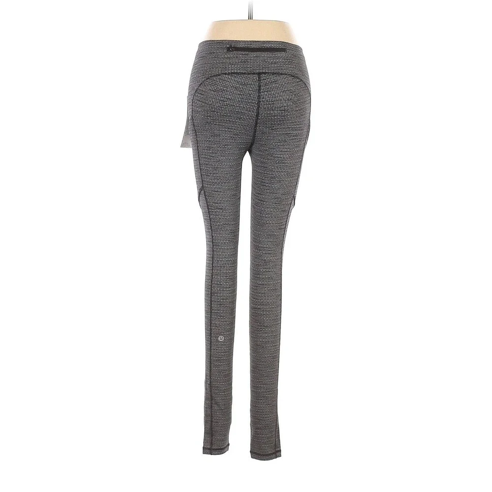 LULULEMON ATHLETICA Knit Heathered Black Speed Up MR Tight 28